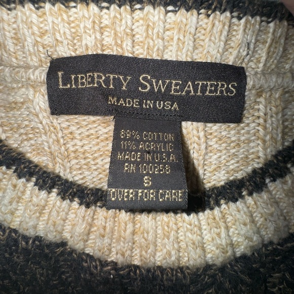 Vintage Liberty Sweaters Long Sleeve Grandpa Sweater  Men's Small. VGUC - Picture 5 of 9